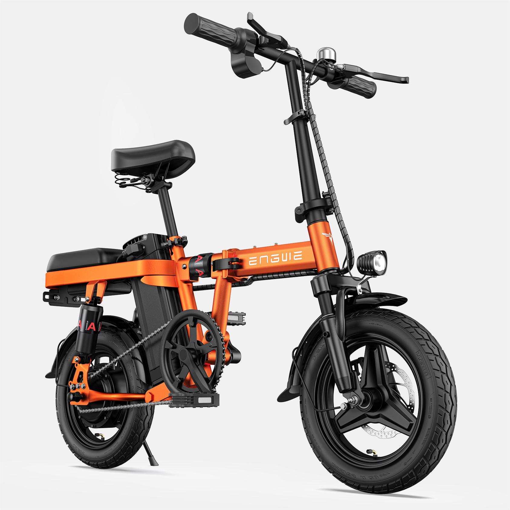 T14 city electric bicycle 14-inch foldable electric bicycle 350w powerful motor 10Ah battery electric bicycle maximumspeed25km/h