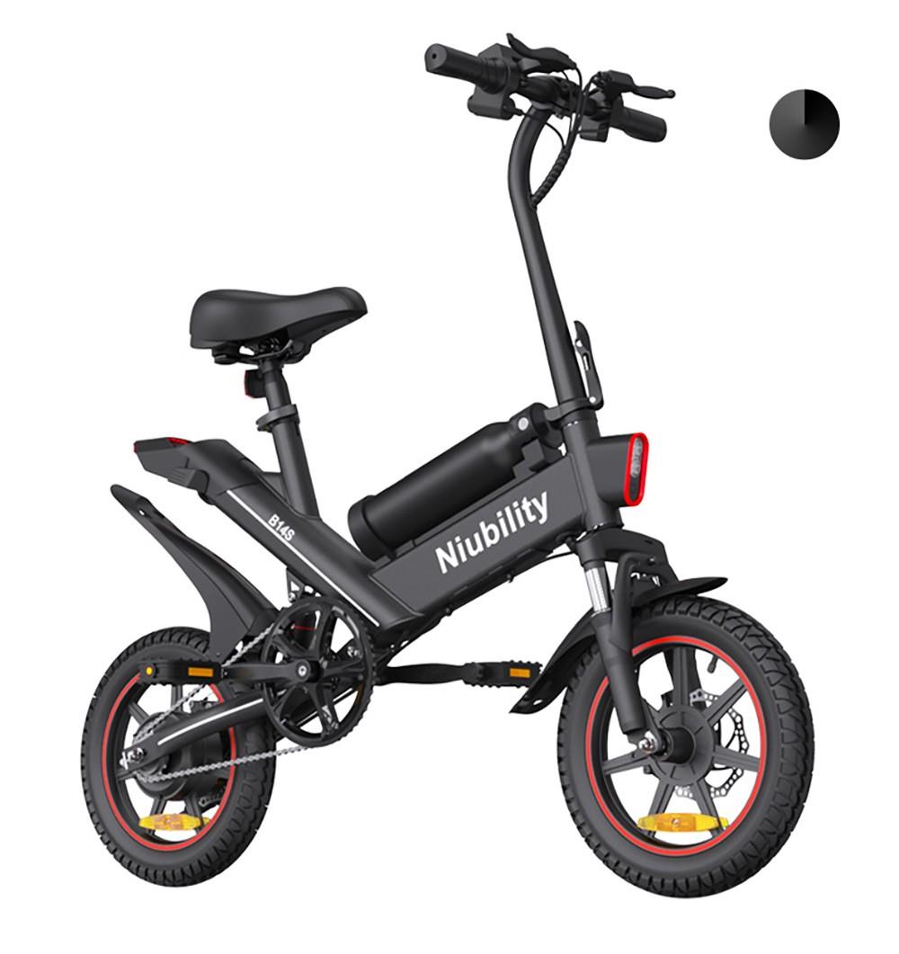 Niubility B14S Electric Bike 14 inch Tire 48V 400W Motor E-Bike 32km/h Max Speed 8.7Ah + 6.4Ah Dual Battery Dual Disc Brake